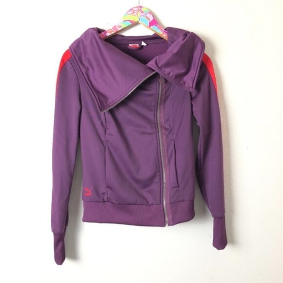 Purple/red Puma zip up size XS - Picture 1 of 5